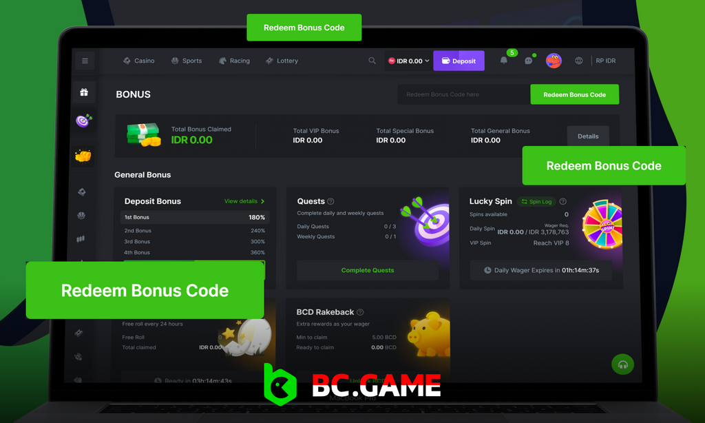 معرفی برنامه BC Game Casino